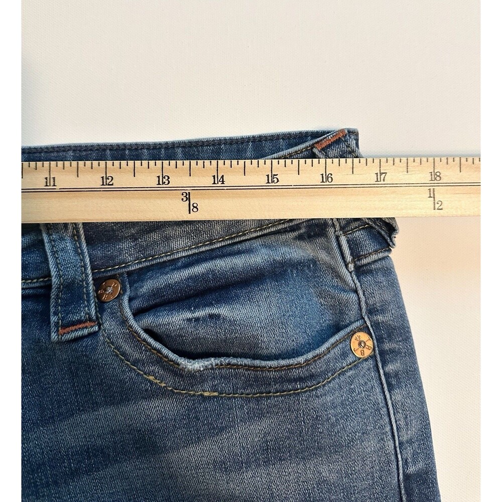*SOLD OUT* TRUE RELIGION Joey Low Rise Flare Distressed Jeans‎ Women's 31 - Picture 12 of 16